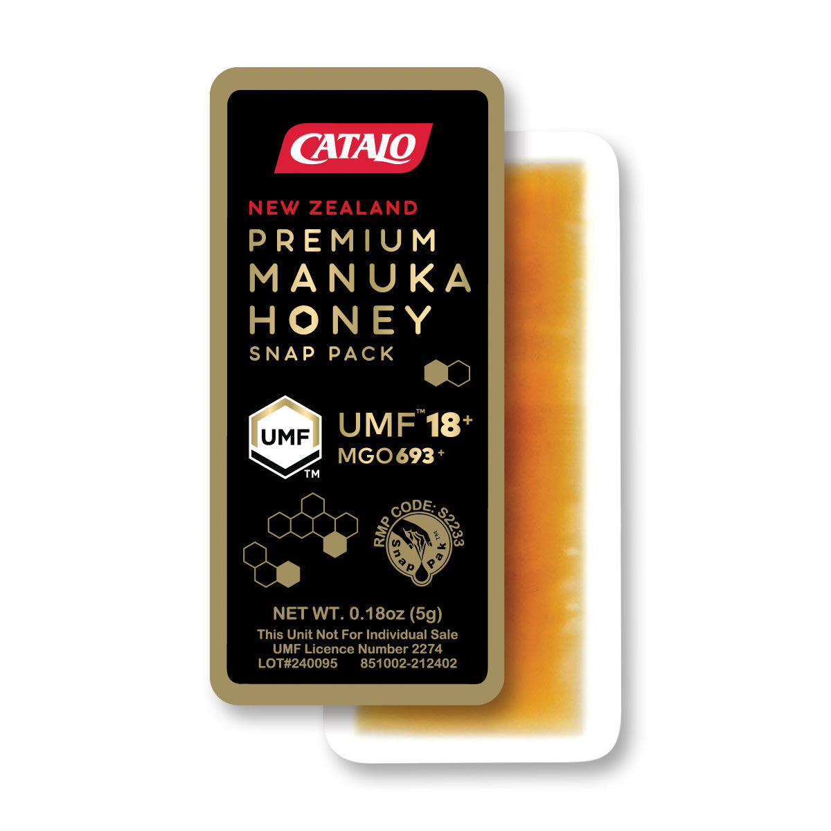 CATALO家得路活性麥蘆卡因子UMF®18+蜂蜜便攜裝,保護腸胃,增強免疫力,抗氧化,適合胃部不適者。